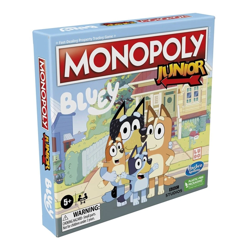 JUEGO DE MESA INFANTIL HASBRO GAMMING MONOPOLY JUNIOR BLUEY EDITION - 5