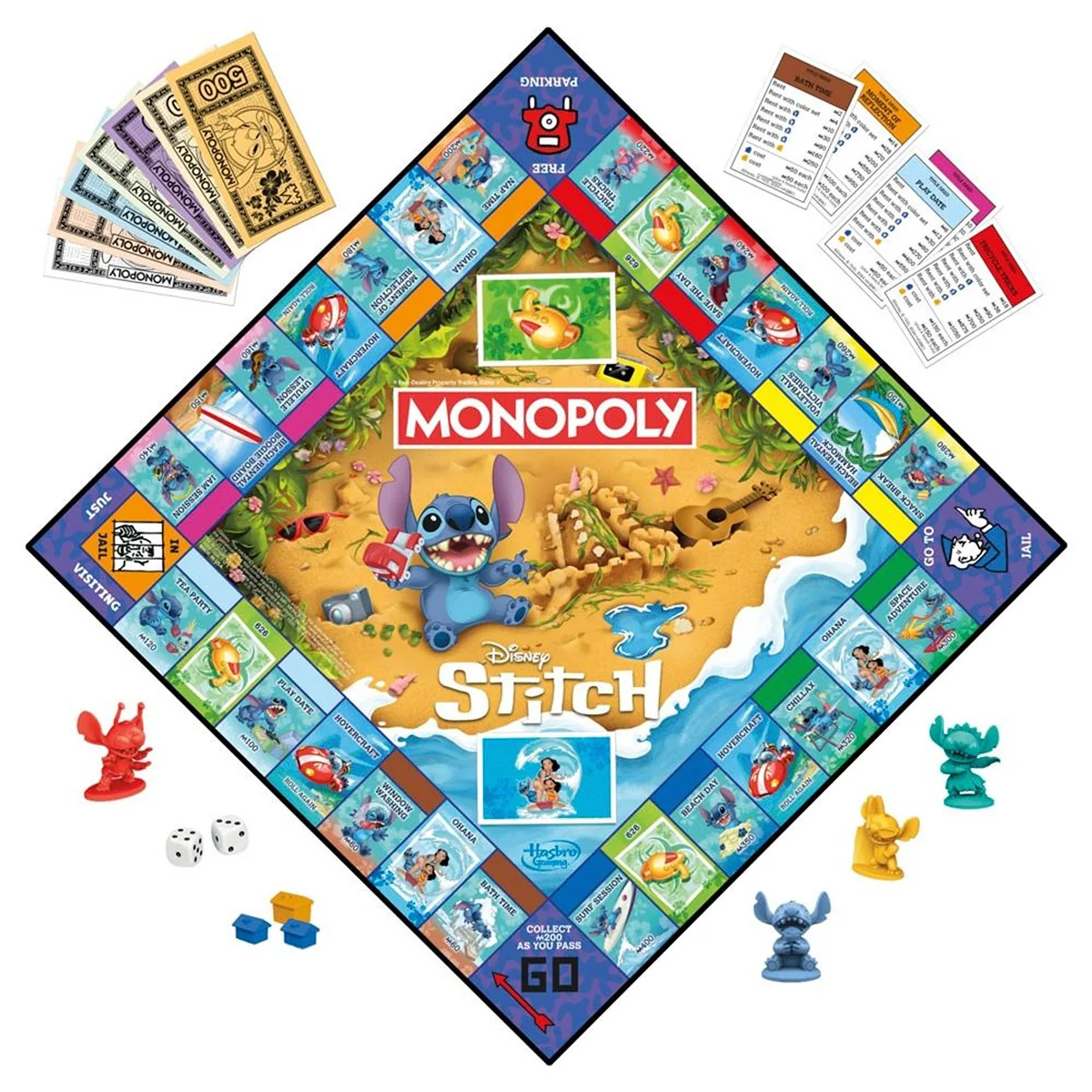 JUEGO DE MESA HASBRO GAMING MONOPOLY EDICIÓN DISNEY STITCH - 3