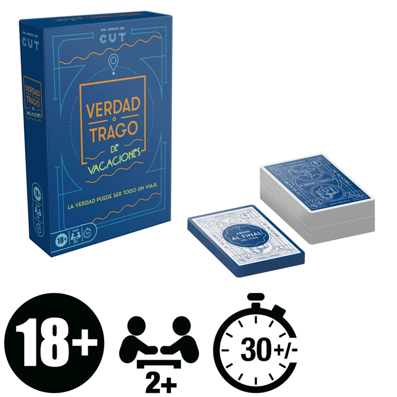 JUEGO DE MESA HASBRO GAMES VERDAD O TRAGO ON VACATION - 5