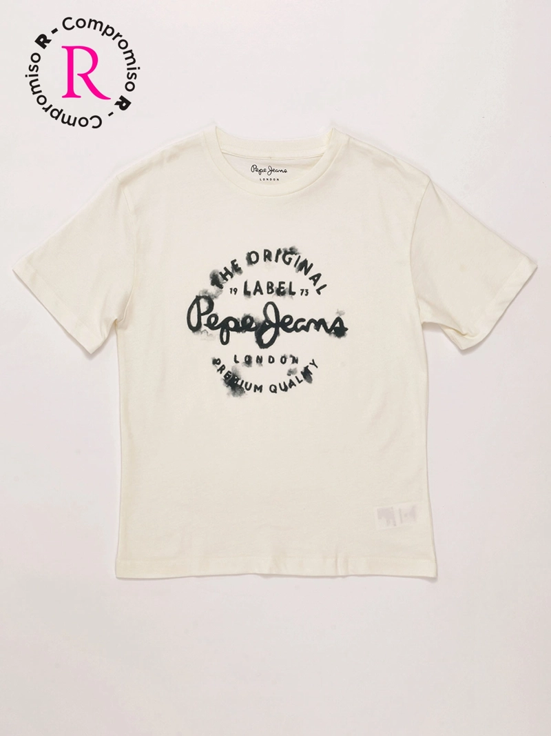 POLERA NIÑO PEPE JEANS ALGODÓN MANGA CORTA