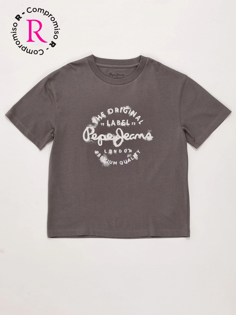 POLERA NIÑO PEPE JEANS ALGODÓN MANGA CORTA