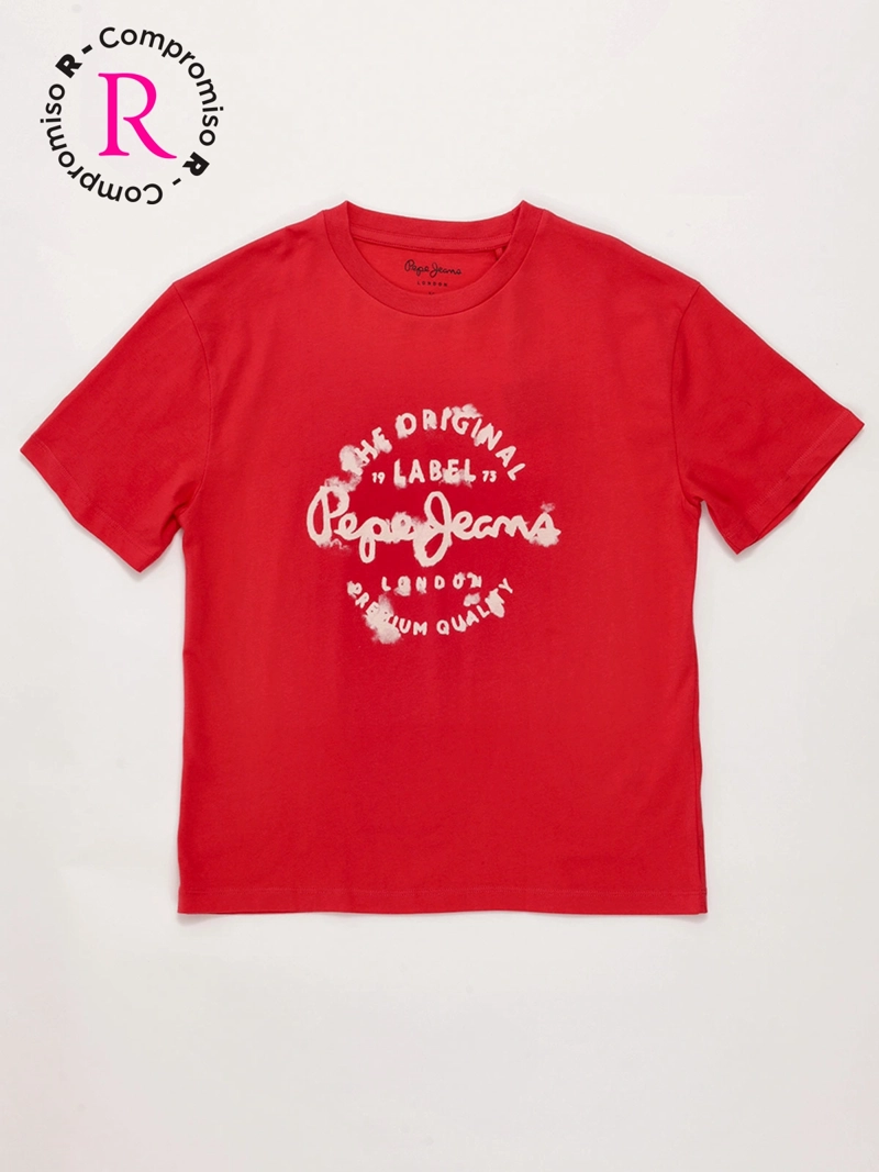 POLERA NIÑO PEPE JEANS ALGODÓN MANGA CORTA