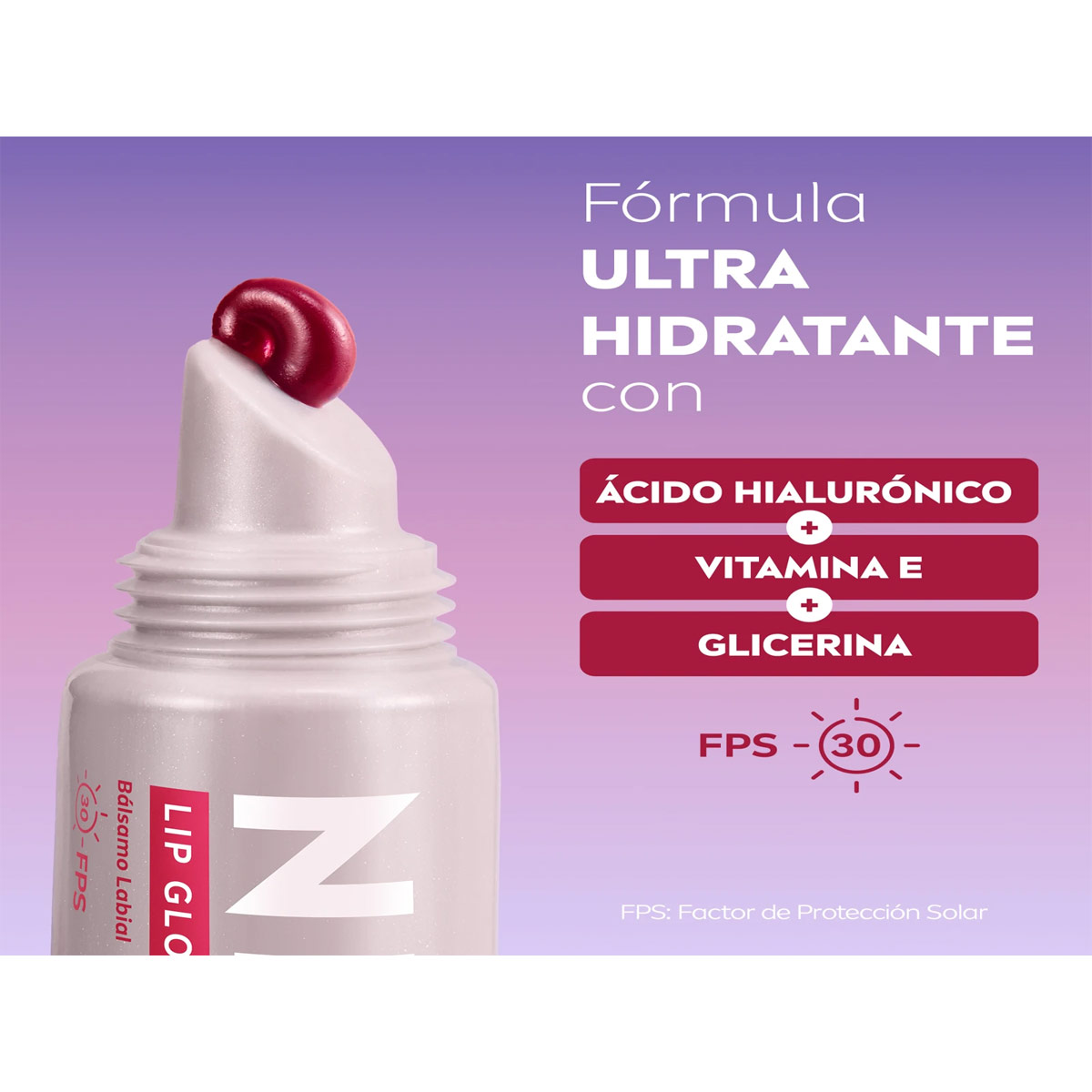BÁLSAMO LABIAL NIVEA LIP GLOW BERRY CON ÁCIDO HIALURÓNICO 10ML - 3