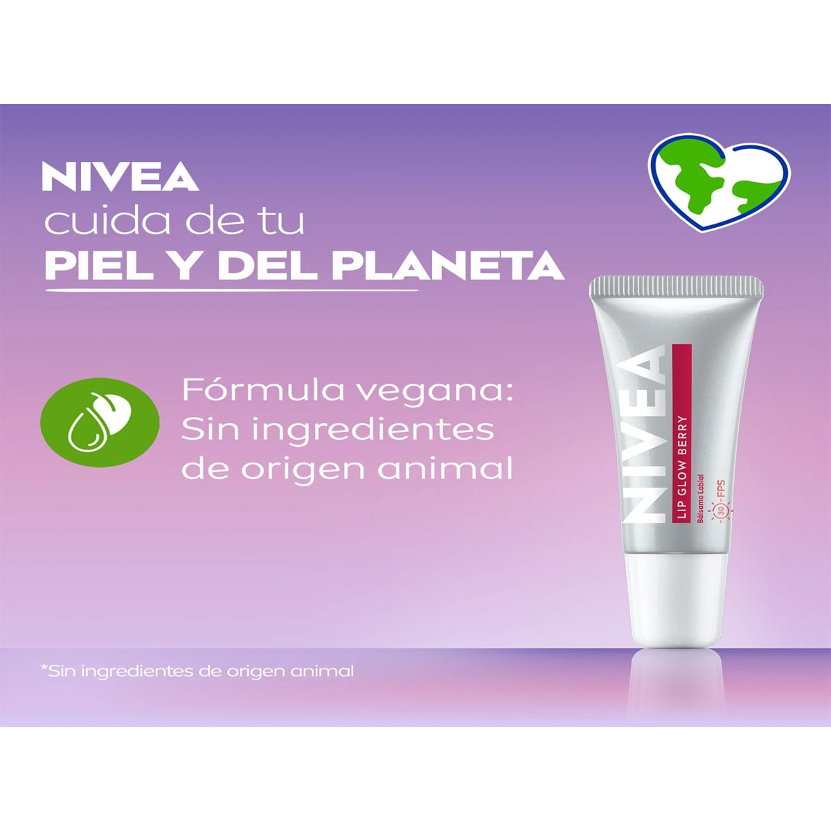 BÁLSAMO LABIAL NIVEA LIP GLOW BERRY CON ÁCIDO HIALURÓNICO 10ML - 4