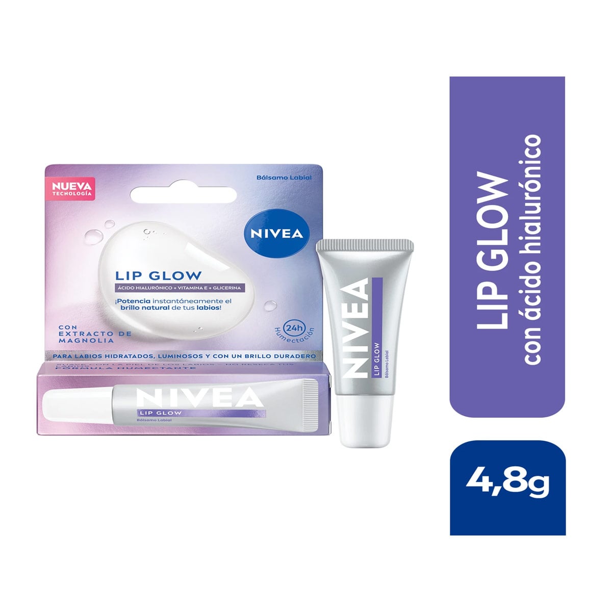 BÁLSAMO LABIAL LIP GLOW CON ÁCIDO HIALURÓNICO 10ML - 1