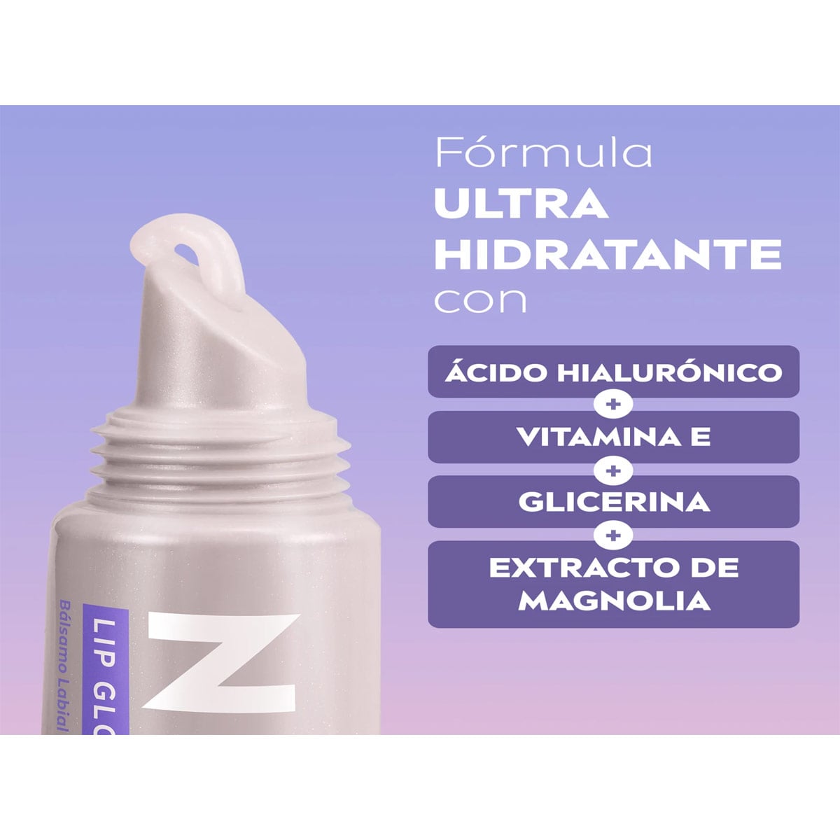 BÁLSAMO LABIAL LIP GLOW CON ÁCIDO HIALURÓNICO 10ML - 3