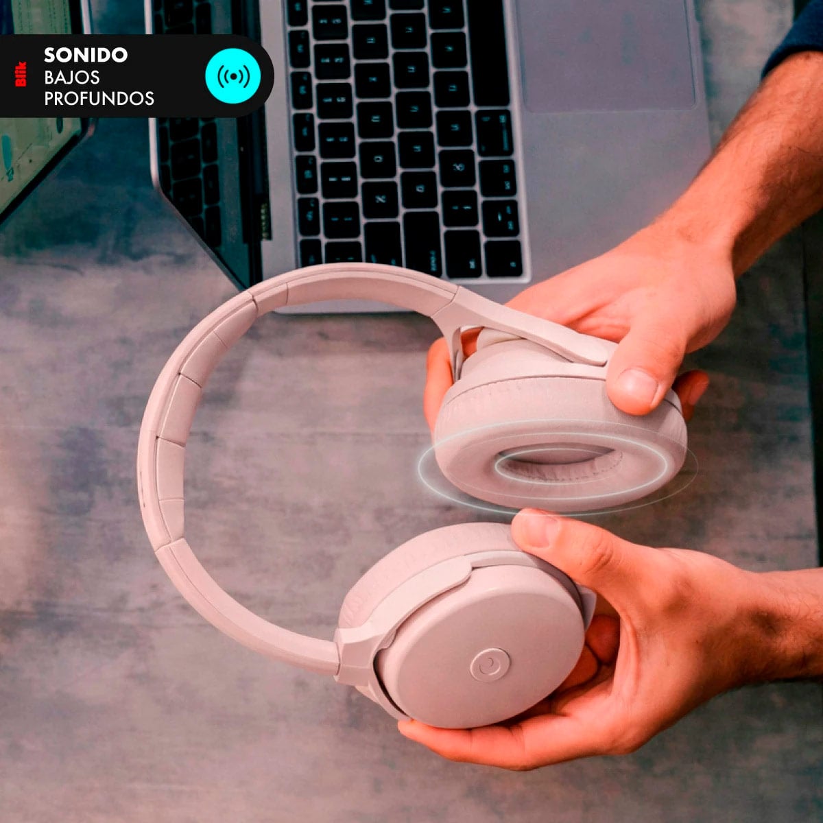 AUDÍFONOS BLUETOOTH BLIK NEO CANCELACIÓN DE RUIDO 60H - 4
