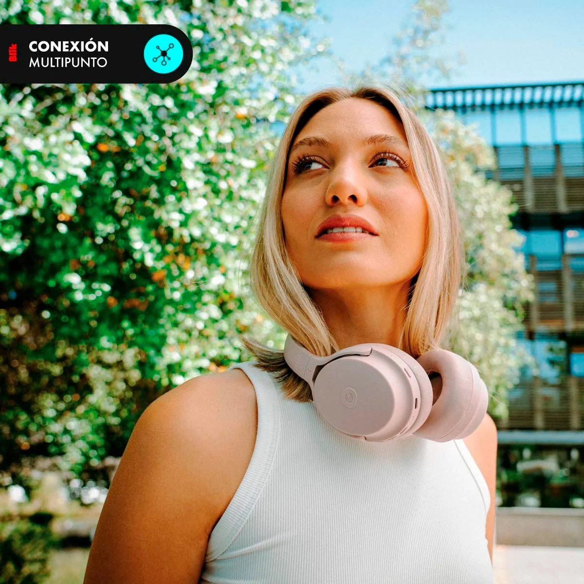 AUDÍFONOS BLUETOOTH BLIK NEO CANCELACIÓN DE RUIDO 60H - 6
