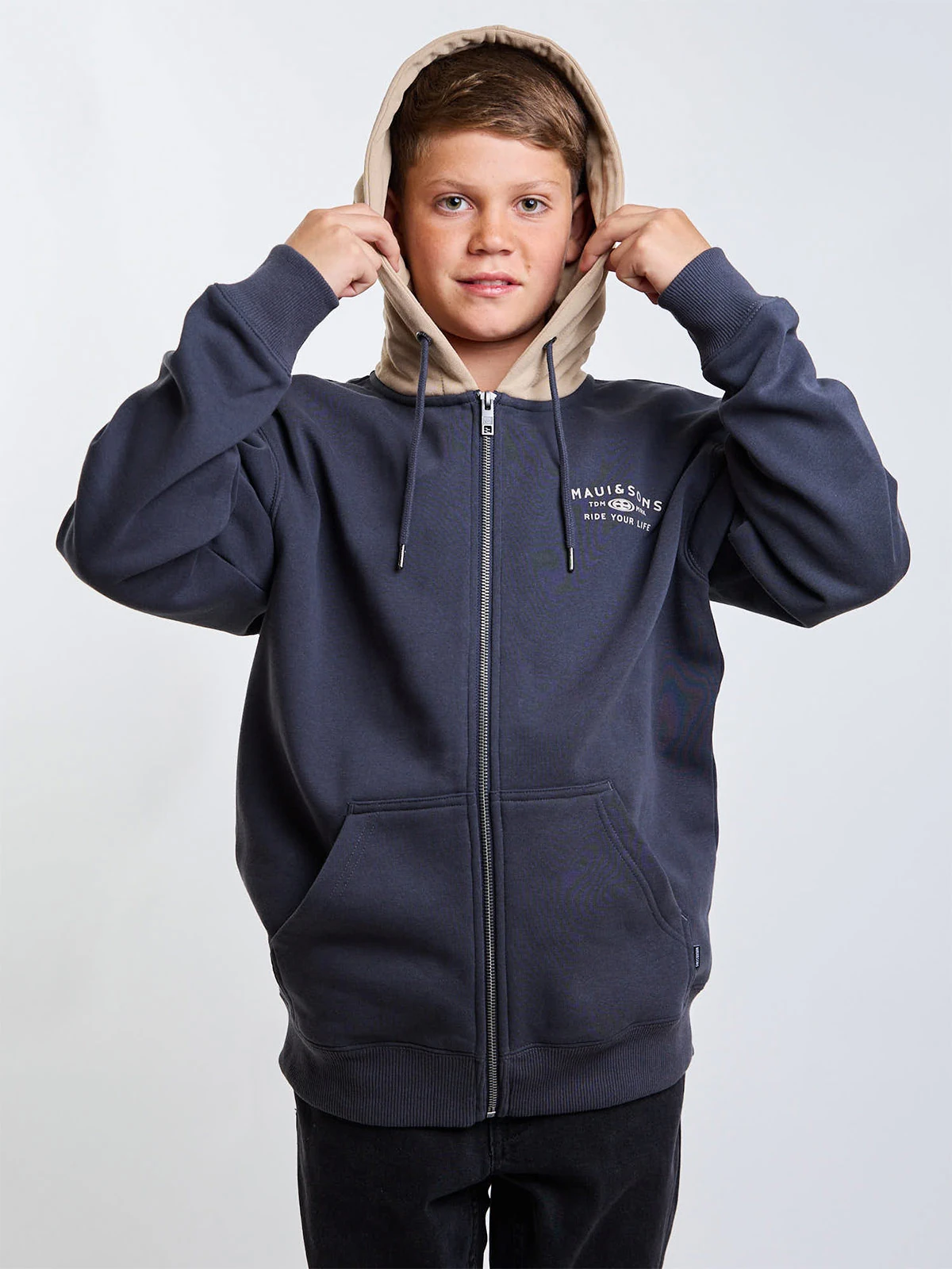 POLERÓN NIÑO MAUI AND SONS FULL ZIPPER - 1