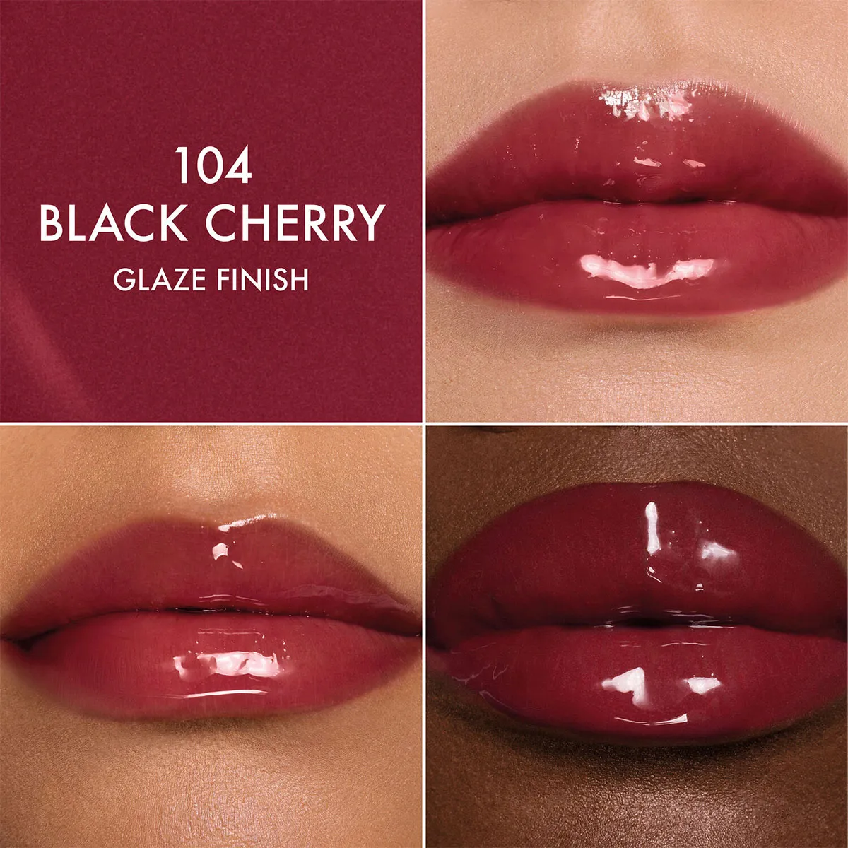 BRILLO LABIAL DIOR ADDICT LIP GLOW OIL 104 BLACK CHERRY 6ML - 7