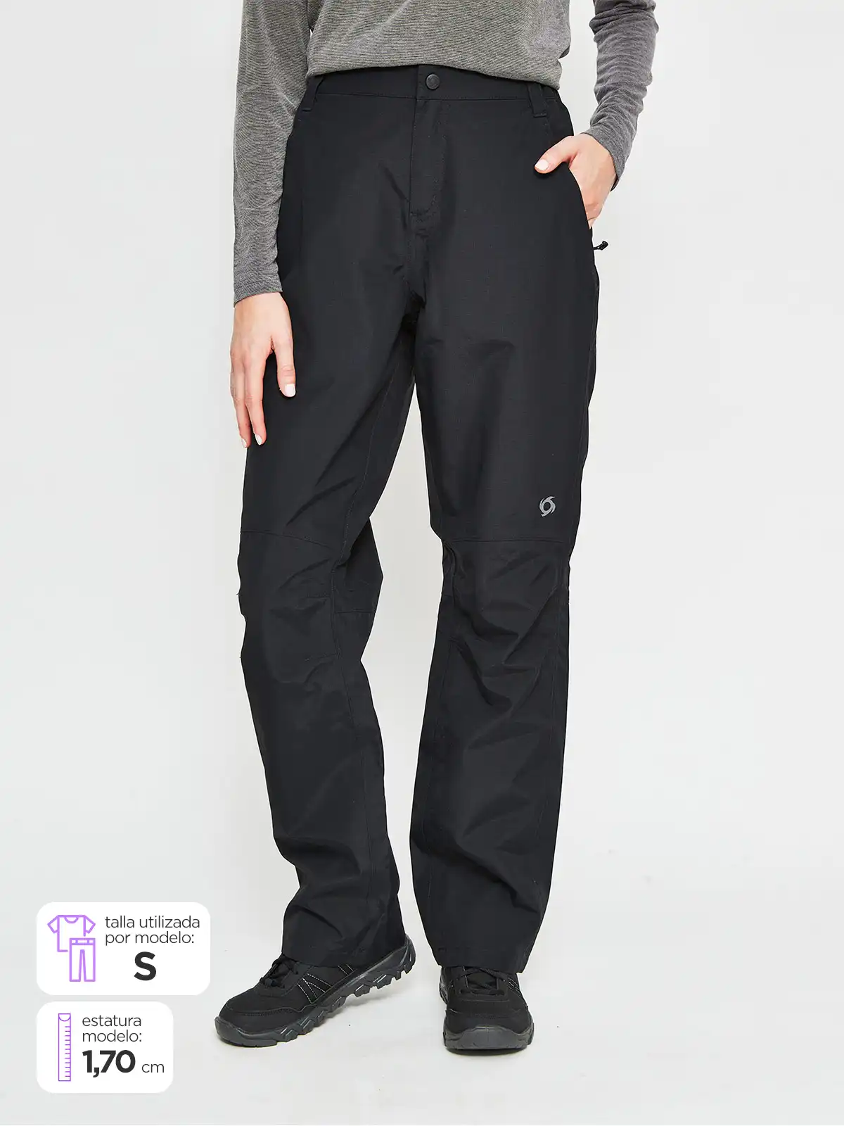 PANTALÓN MUJER DOITE LARGO IMPERMEABLE CYCLON - 1