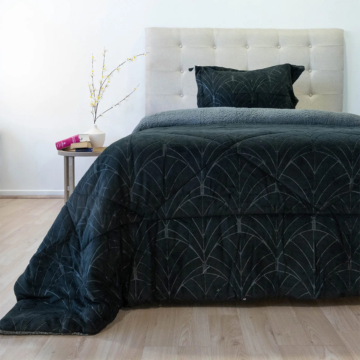 CUBRECAMA DORAL OUTBOSS SHERPA 1.5 PLAZAS NEGRO - 1