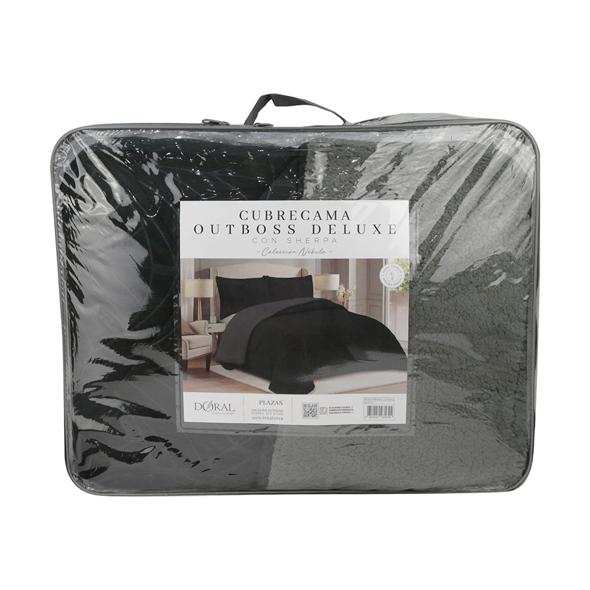 CUBRECAMA DORAL OUTBOSS SHERPA 1.5 PLAZAS NEGRO - 4