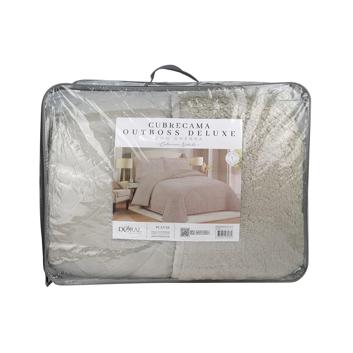 CUBRECAMA DORAL OUTBOSS SHERPA 2 PLAZAS BEIGE - 3