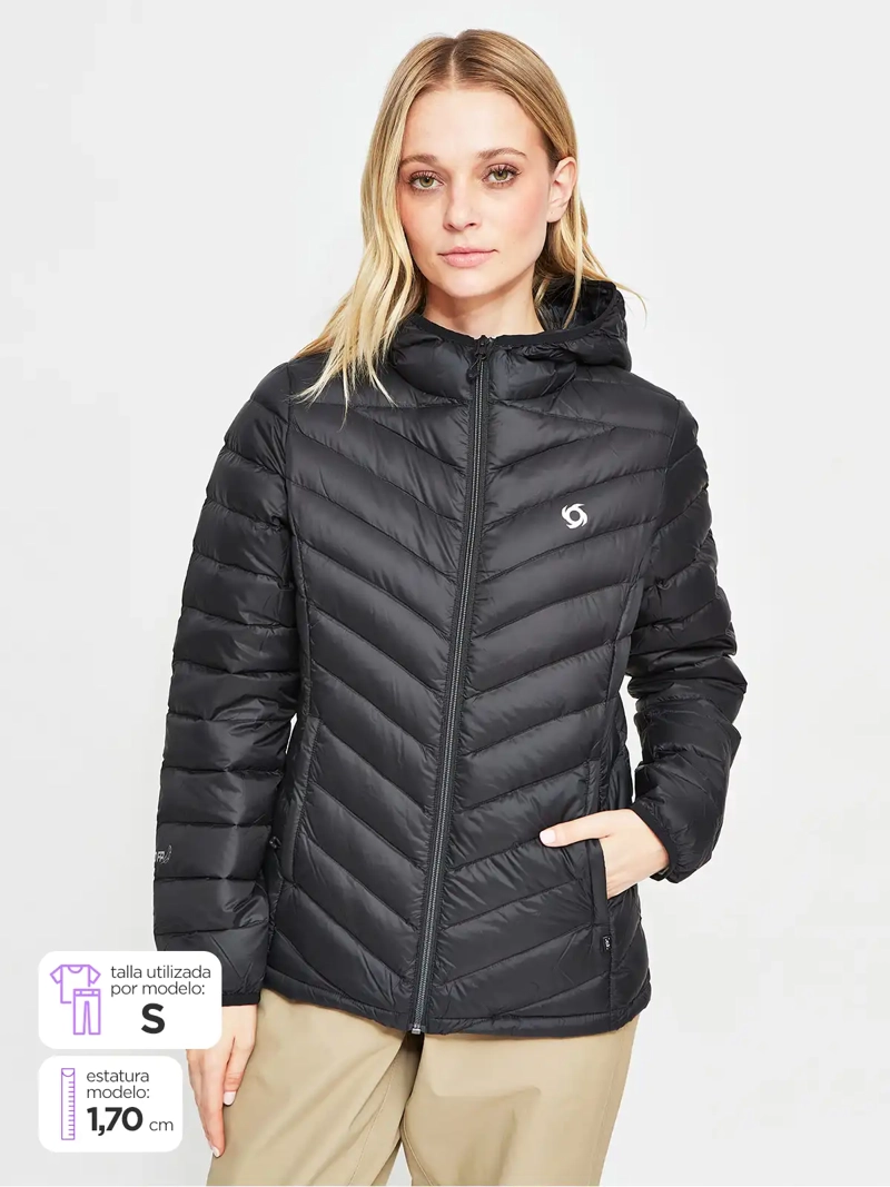 PARKA MUJER DOITE PLUMA MANGA LARGA KION - 1