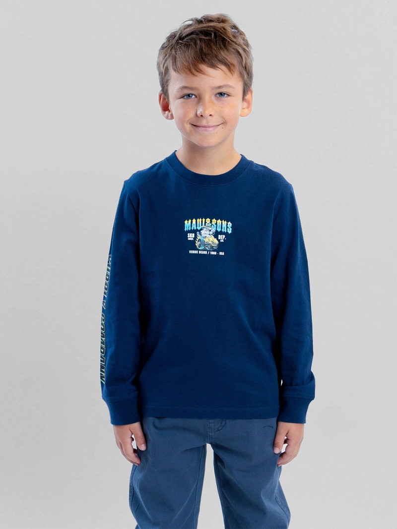 POLERA MANGA LARGA NIÑO MAUI AND SONS