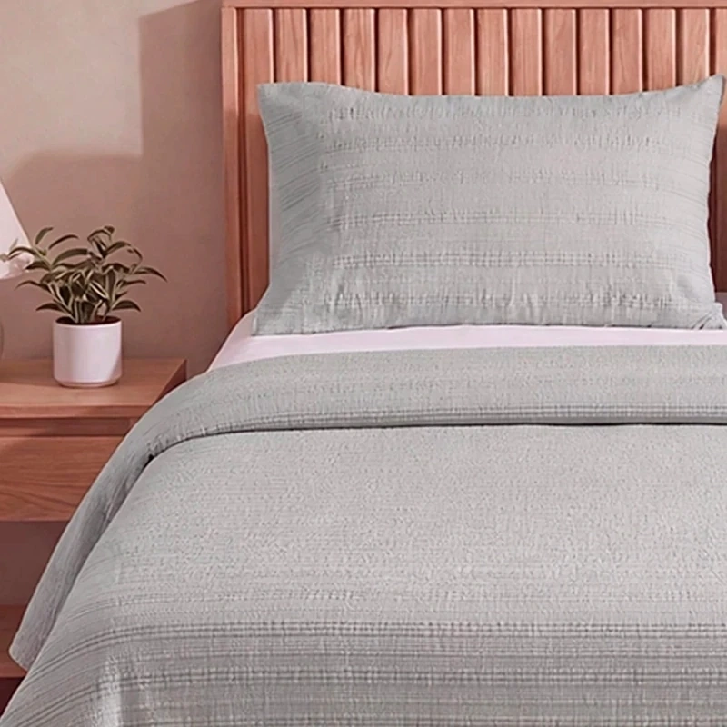 CUBRECAMA RIPLEY HOME LÍNEAS 1.5 PLAZAS GRIS - 3
