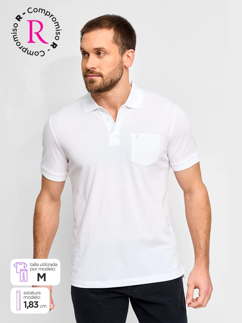 POLERA HOMBRE KENNETH STEVENS ALGODÓN MANGA CORTA PIQUÉ BÁSICA - 1