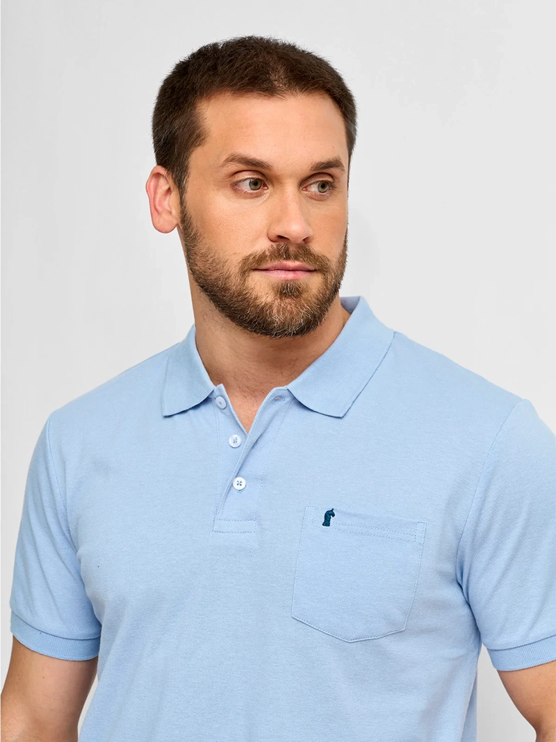 POLERA HOMBRE KENNETH STEVENS ALGODÓN MANGA CORTA PIQUÉ BÁSICA - 3