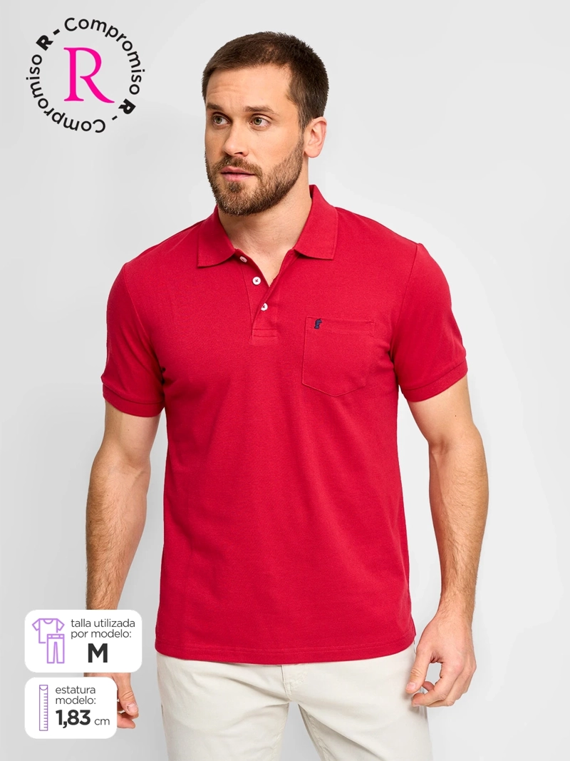 POLERA HOMBRE KENNETH STEVENS ALGODÓN MANGA CORTA PIQUÉ BÁSICA - 1