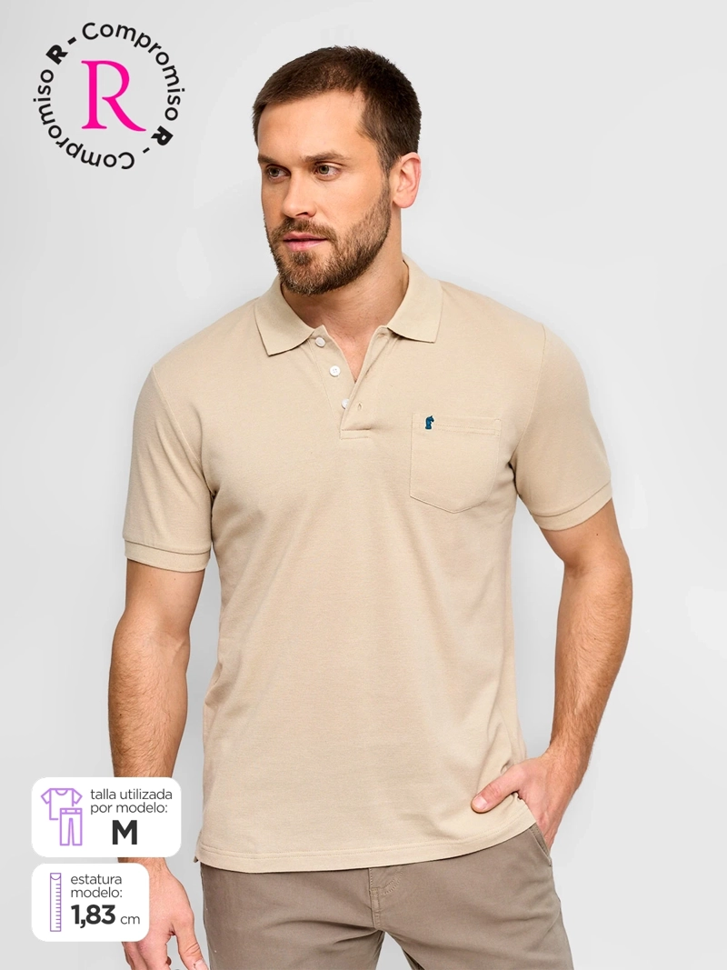 POLERA HOMBRE KENNETH STEVENS ALGODÓN MANGA CORTA PIQUÉ BÁSICA - 1
