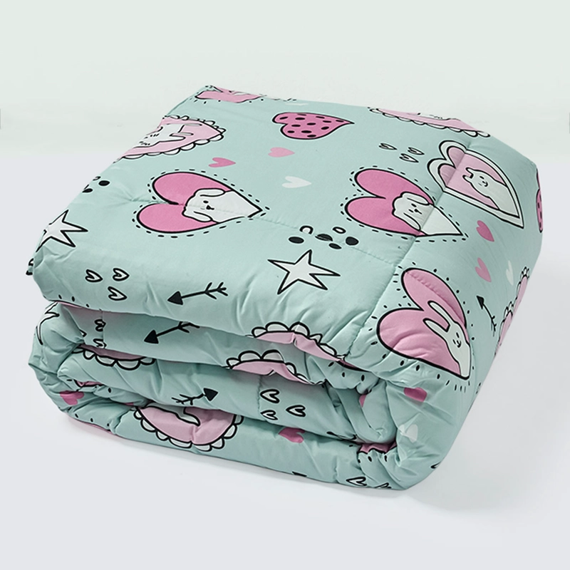 PLUMÓN RIPLEY HOME MICROFIBRA 1.5 PLAZAS CORAZONES ROSA - 4