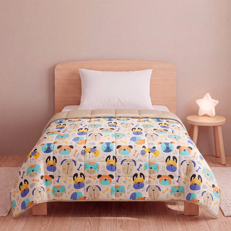 PLUMÓN RIPLEY HOME MICROFIBRA 1.5 PLAZAS DOGGIE BLUE - 1
