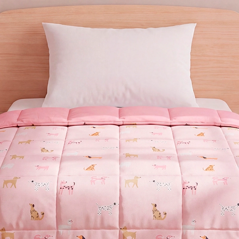 PLUMÓN RIPLEY HOME MICROFIBRA 1.5 PLAZAS PERRITO ROSA - 3
