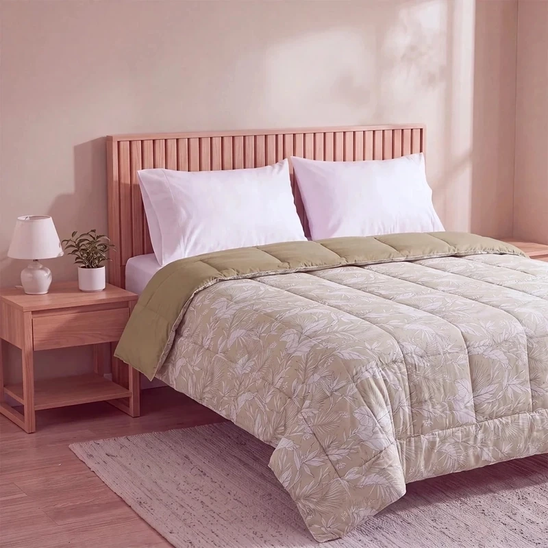 PLUMÓN RIPLEY HOME MICROFIBRA KING HOJAS TAUPE - 2