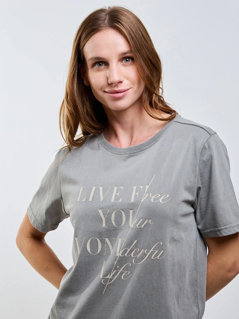 POLERA MUJER MAUI AND SONS ALGODÓN MANGA CORTA - 5