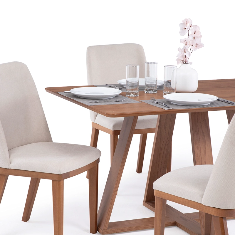 JUEGO DE COMEDOR DECOCASA AVENA 4 SILLAS KALINA BEIGE - 3