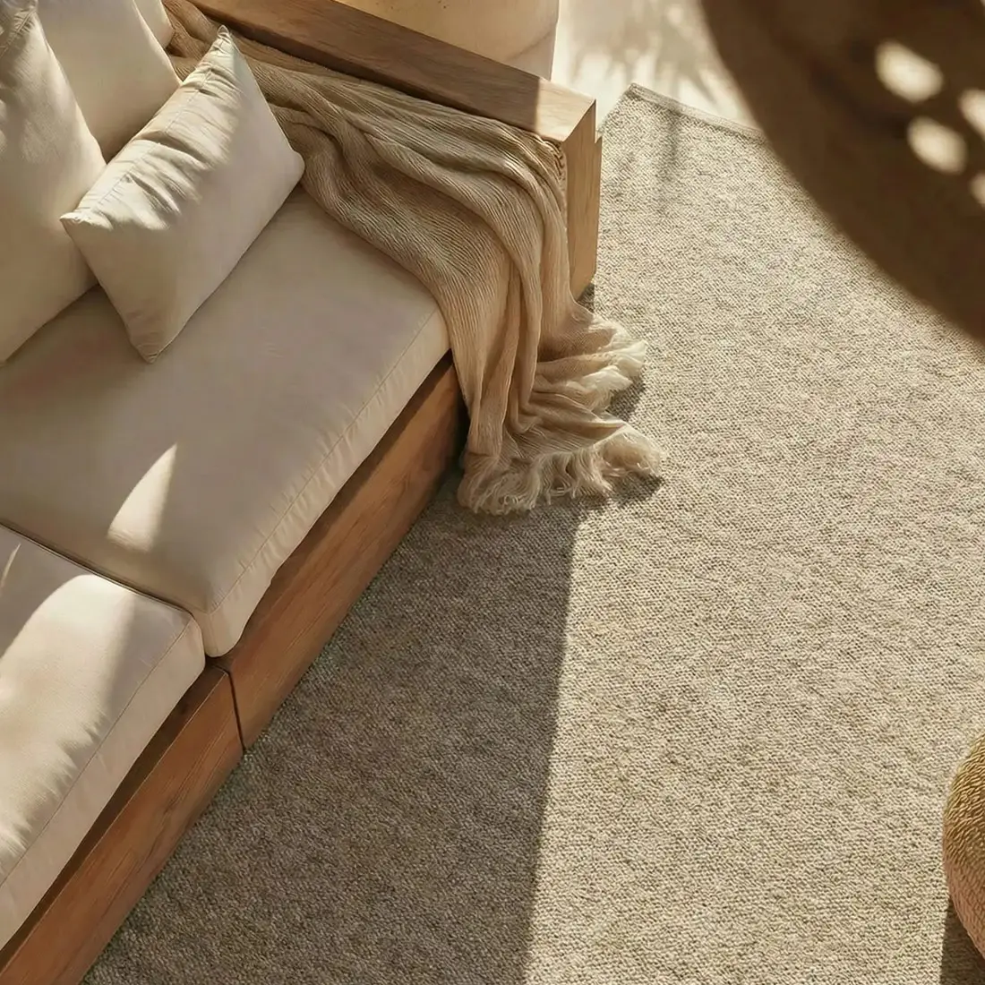 ALFOMBRA LANA BEIGE 200X290 CM - 5