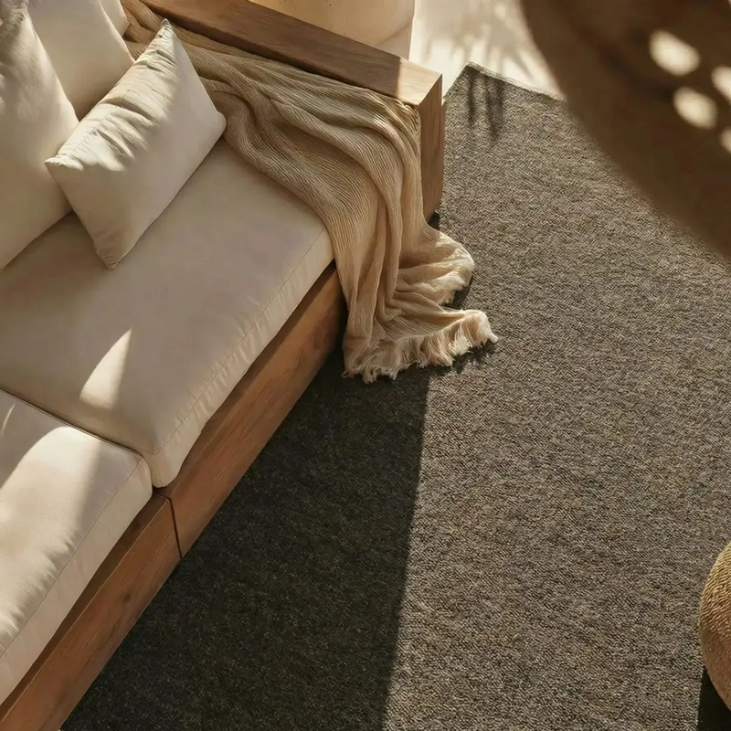 ALFOMBRA LANA COFFEE 240X330 CM - 5