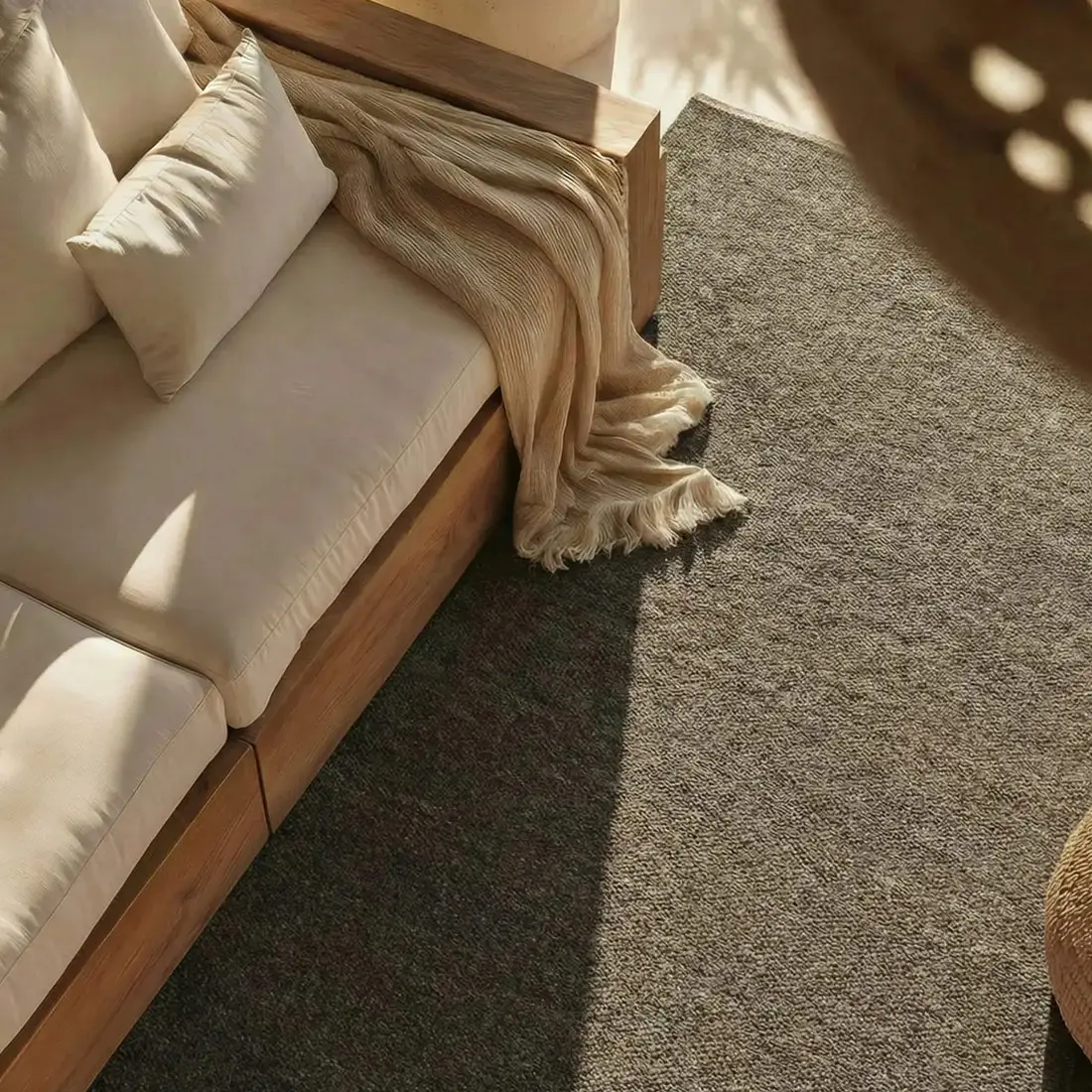 ALFOMBRA LANA GRIS 200X290 CM - 4