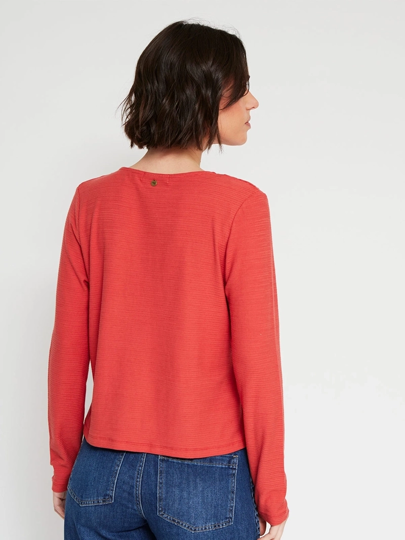 POLERA MUJER TATIENNE CUELLO EN V MANGA LARGA - 2
