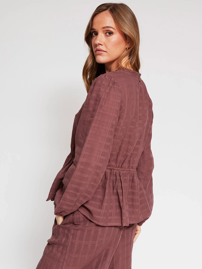 BLUSA MUJER TATIENNE ALGODÓN MANGA LARGA ESTAMPADO - 2