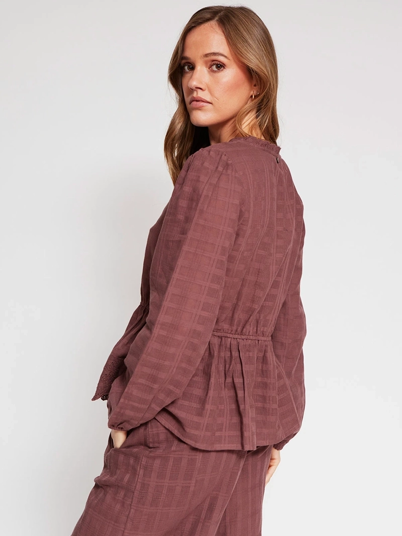 BLUSA MUJER TATIENNE ALGODÓN MANGA LARGA ESTAMPADO - 2