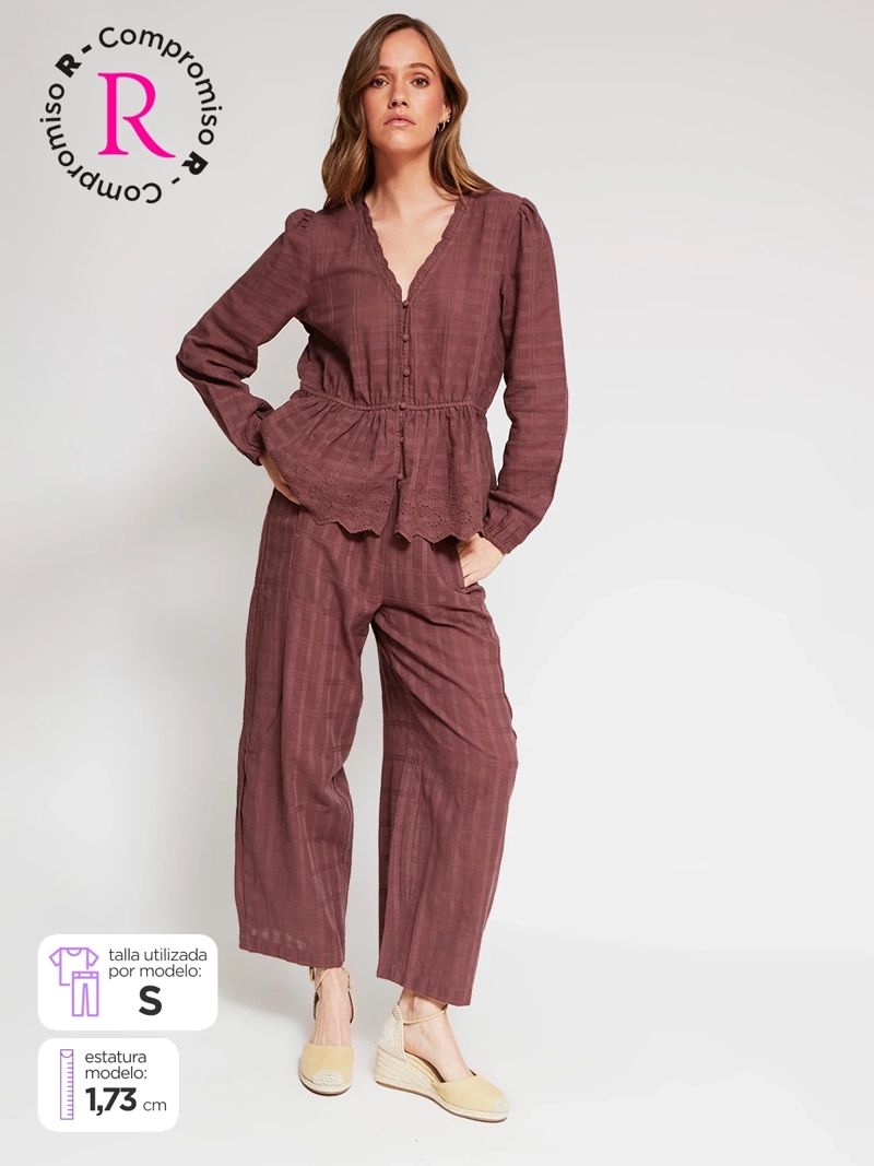 PANTALÓN MUJER TATIENNE ALGODÓN ESTAMPADO - 1