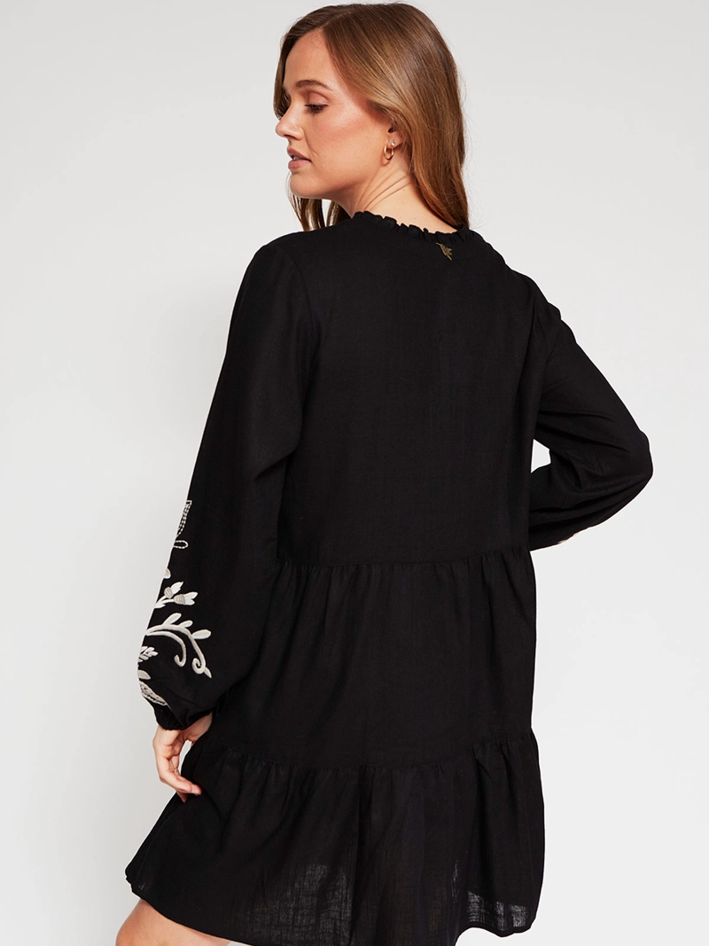 VESTIDO MUJER TATIENNE CORTO BORDADO - 2