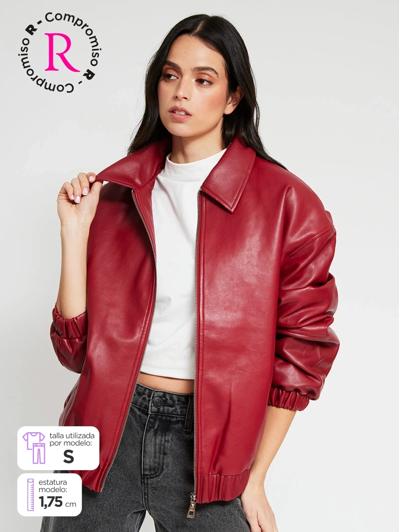 CHAQUETA MUJER BARBADOS EFECTO PIEL - 1