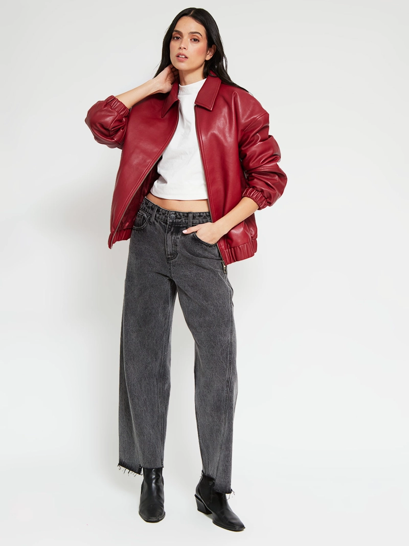 CHAQUETA MUJER BARBADOS EFECTO PIEL - 5