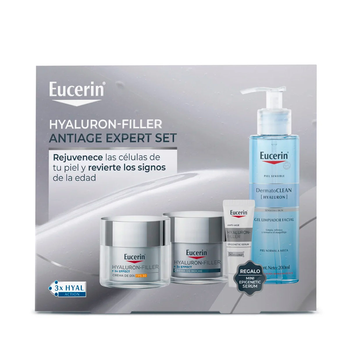 SET ANTI-ARRUGAS EUCERIN RUTINA HYALURON FILLER 315ML - 2