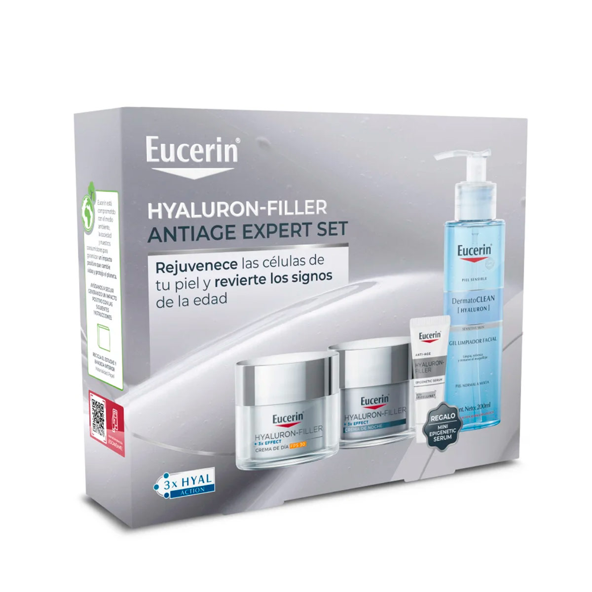 SET ANTI-ARRUGAS EUCERIN RUTINA HYALURON FILLER 315ML - 3