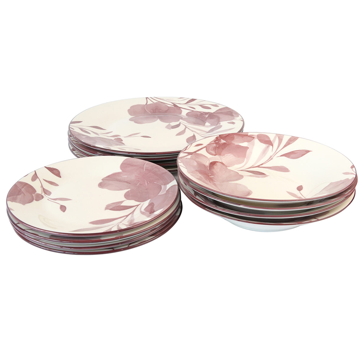 JUEGO DE VAJILLA DORAL SANTIS CARLOTTA 12 PZAS PORCELANA - 2