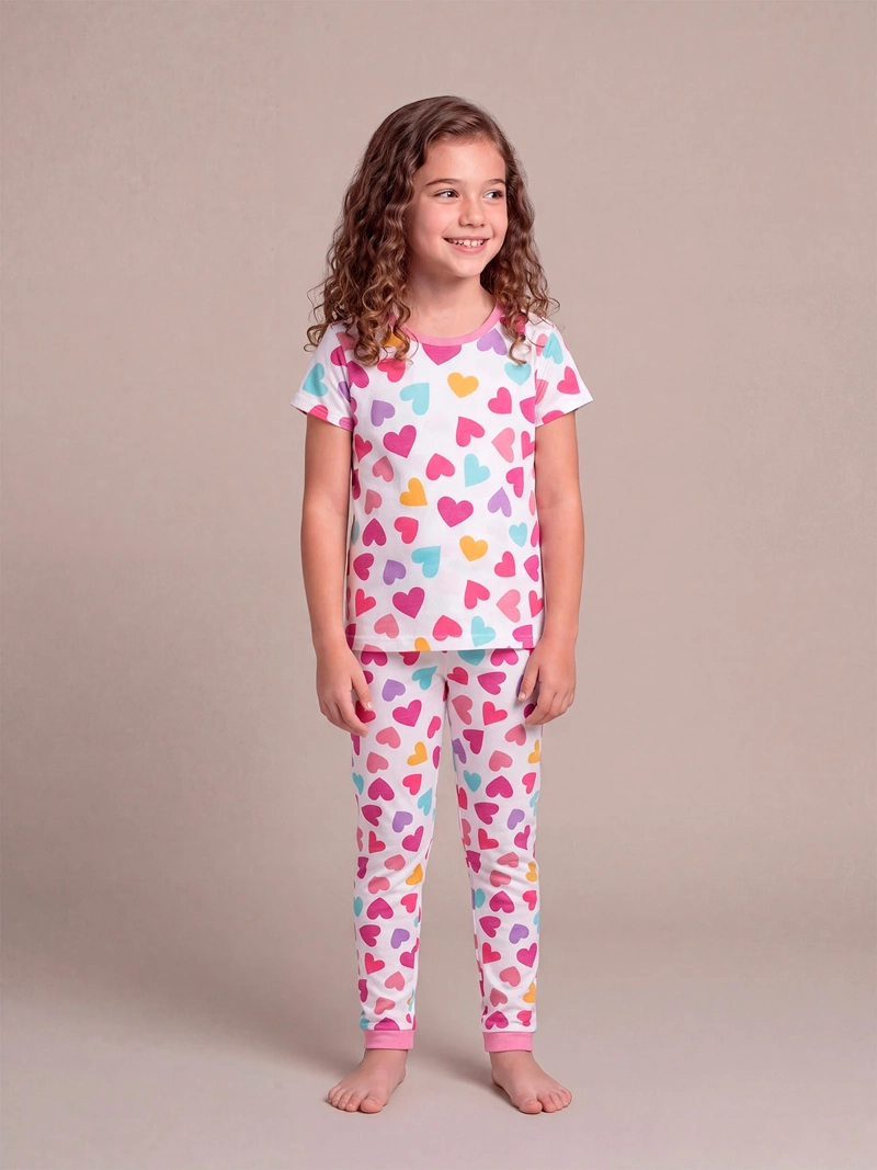 PIJAMA NIÑA HARVEST ALGODÓN LARGO