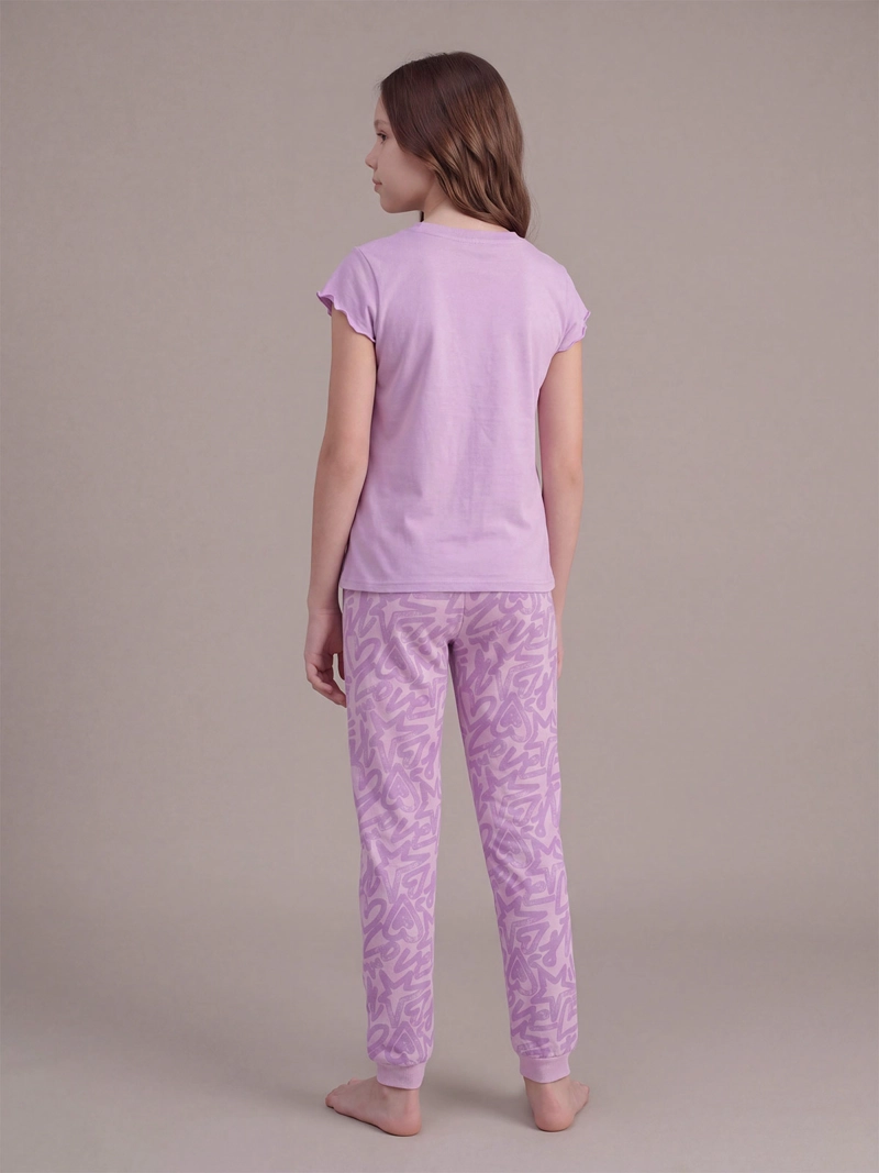 PIJAMA NIÑA INDEX TEEN LARGO MANGA CORTA - 2
