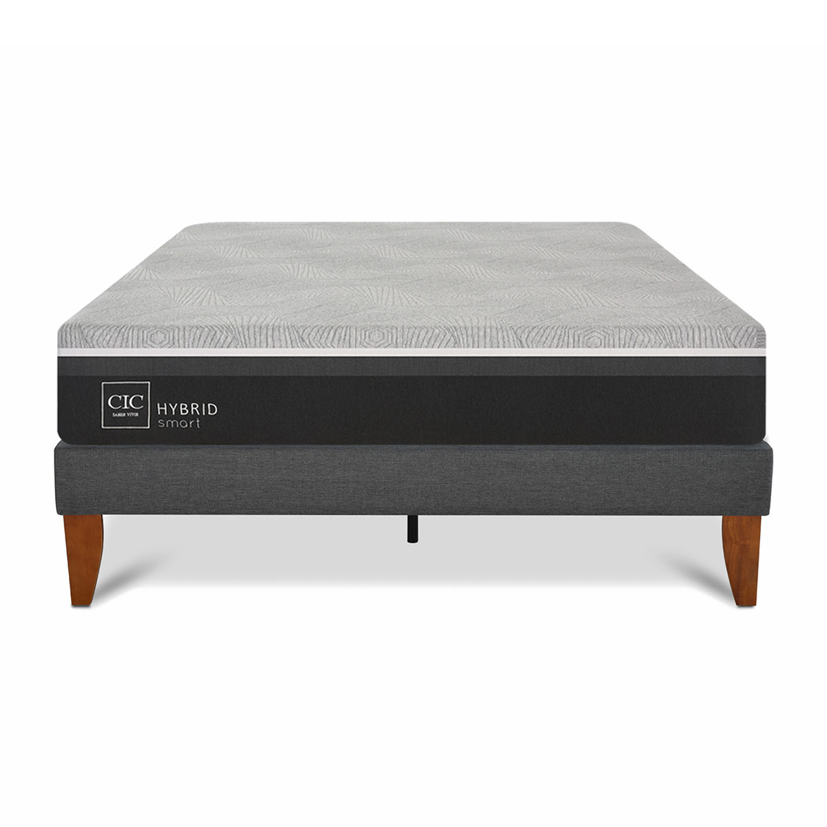 CAMA EUROPEA CIC HYBRID INFINITY 2 PLAZAS GRIS - 1