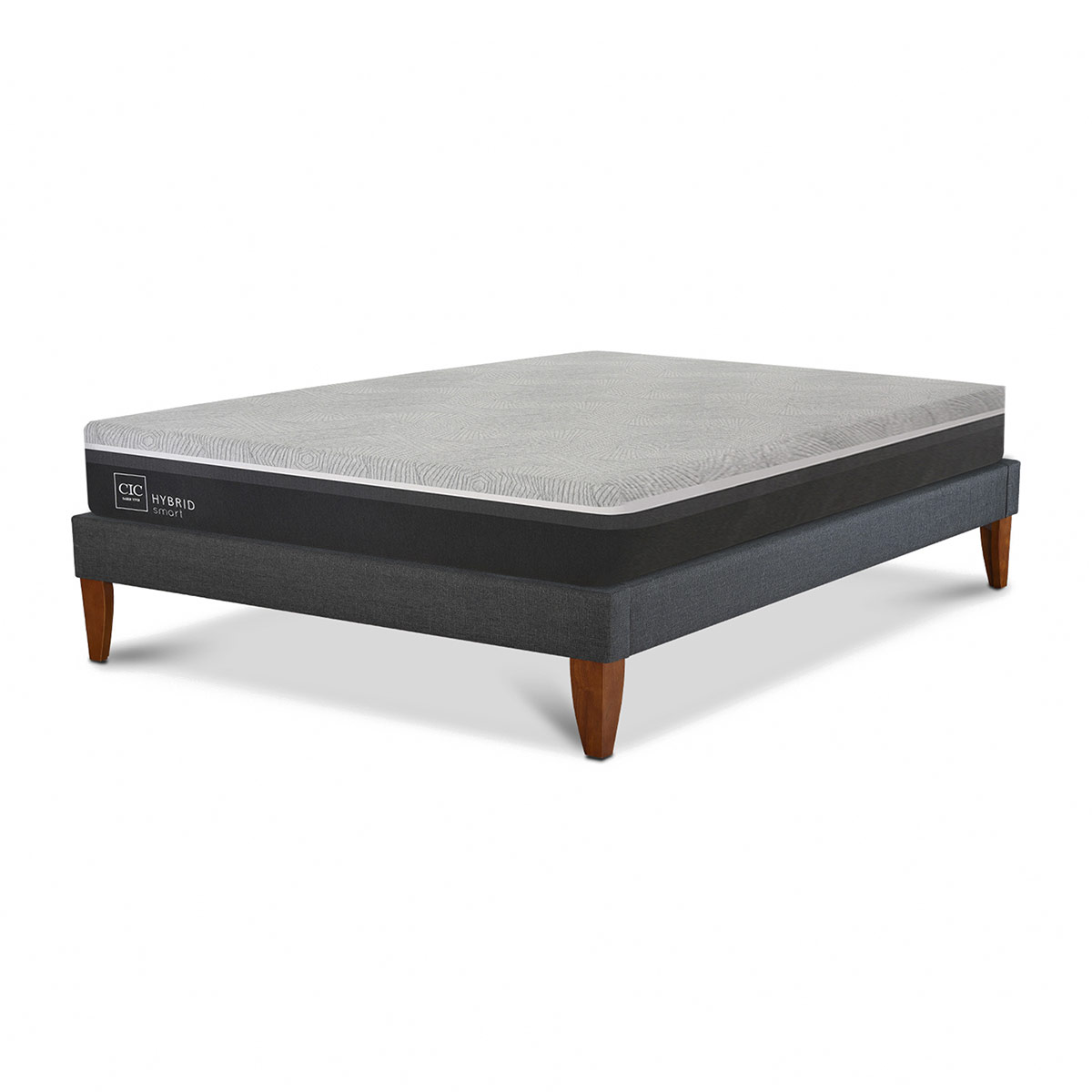 CAMA EUROPEA CIC HYBRID INFINITY 2 PLAZAS GRIS - 2