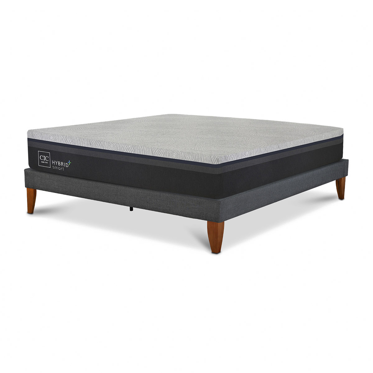 CAMA EUROPEA CIC HYBRID PLUS INFINITY 2 PLAZAS GRIS - 2