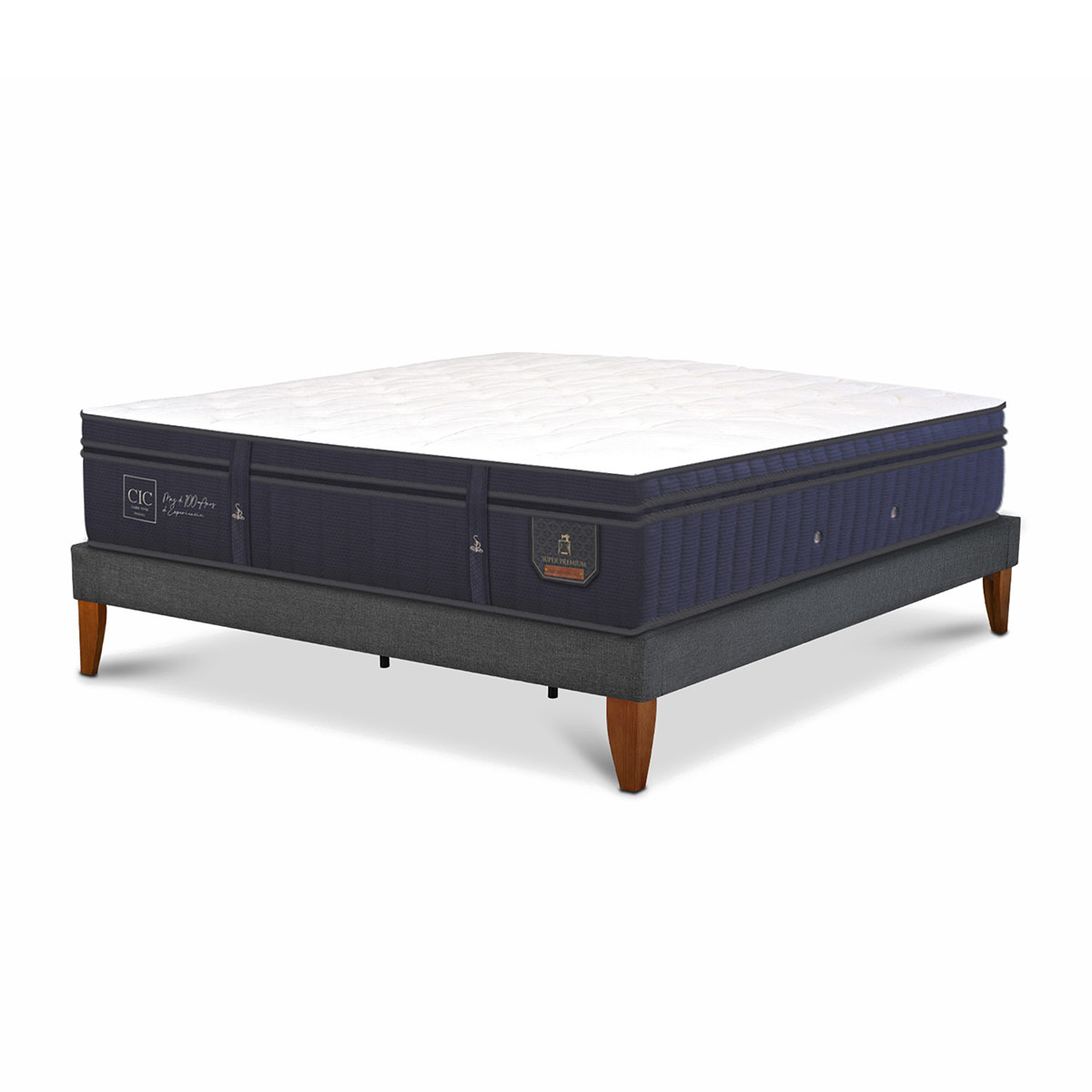CAMA EUROPEA CIC SUPER PREMIUM SUPER KING GRIS - 2